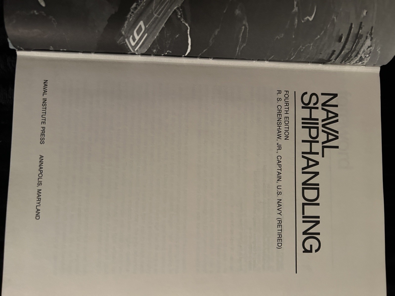 Naval Shiphandling Fourth Edition R S Crenshaw c 1977