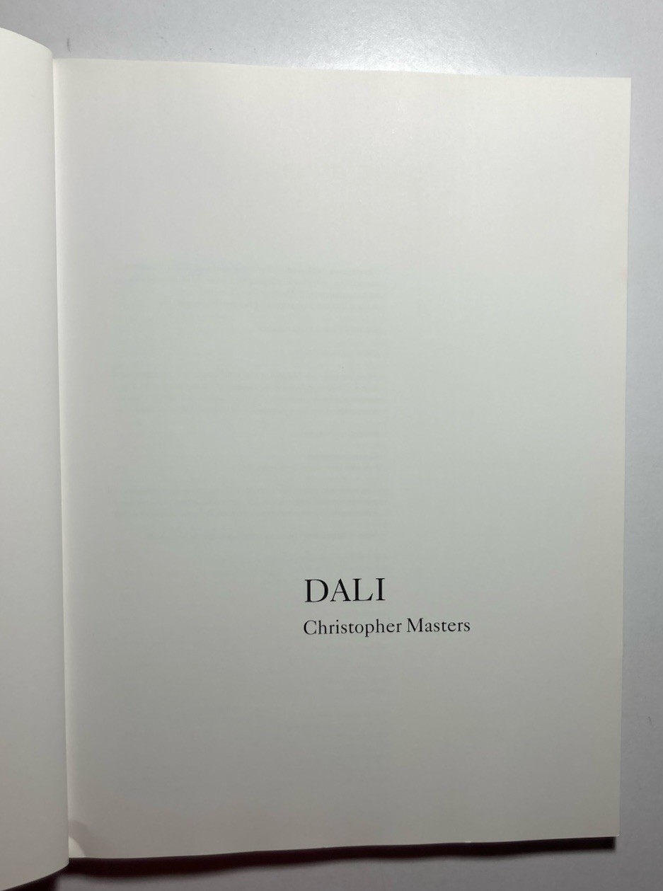 “DALI” by Christopher Masters 1995 Borders Press PAPERBACK Salvador Dali ART