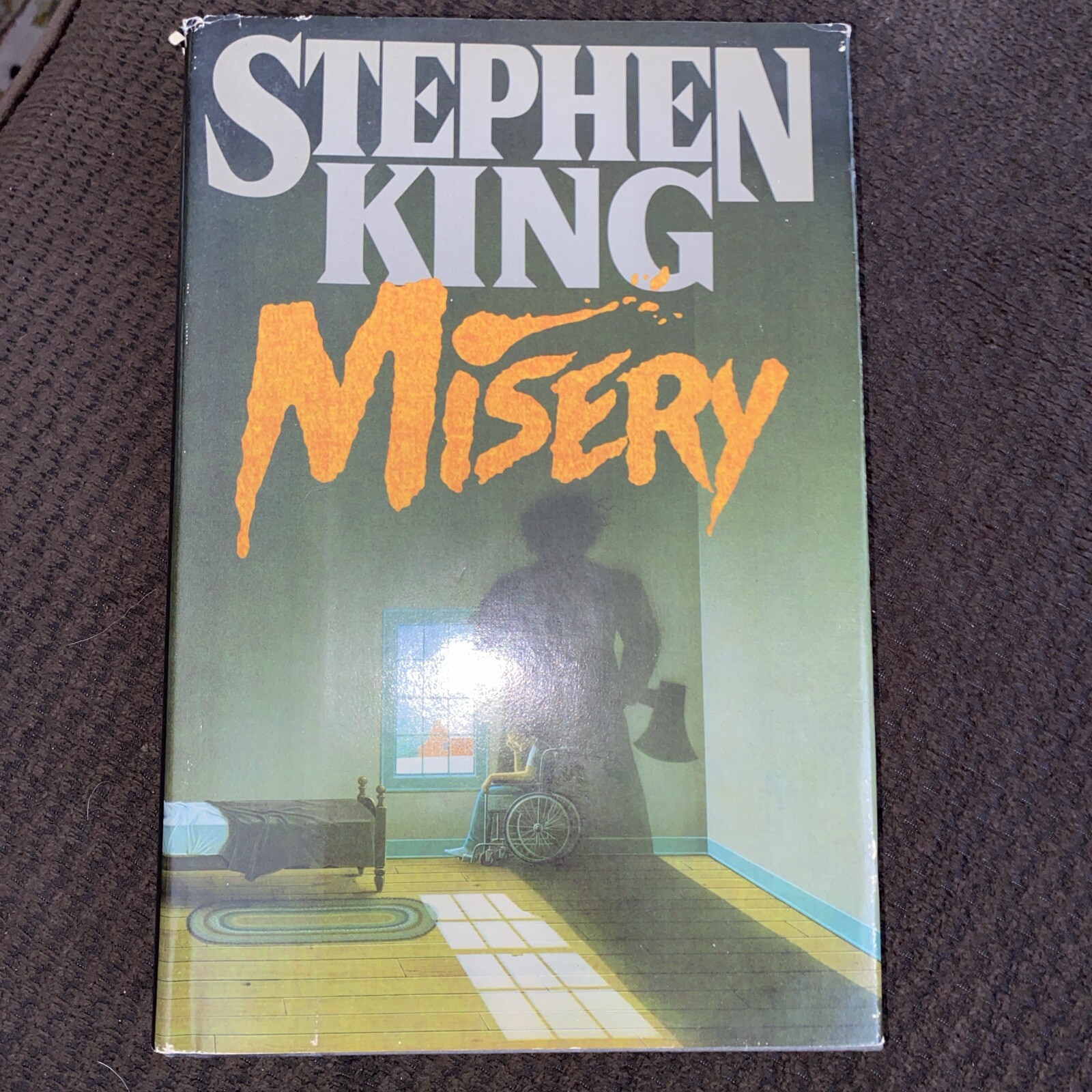 Misery Stephen King- 1987 HCDJ VG Gutter Code RD12V- Viking Penguin Inc