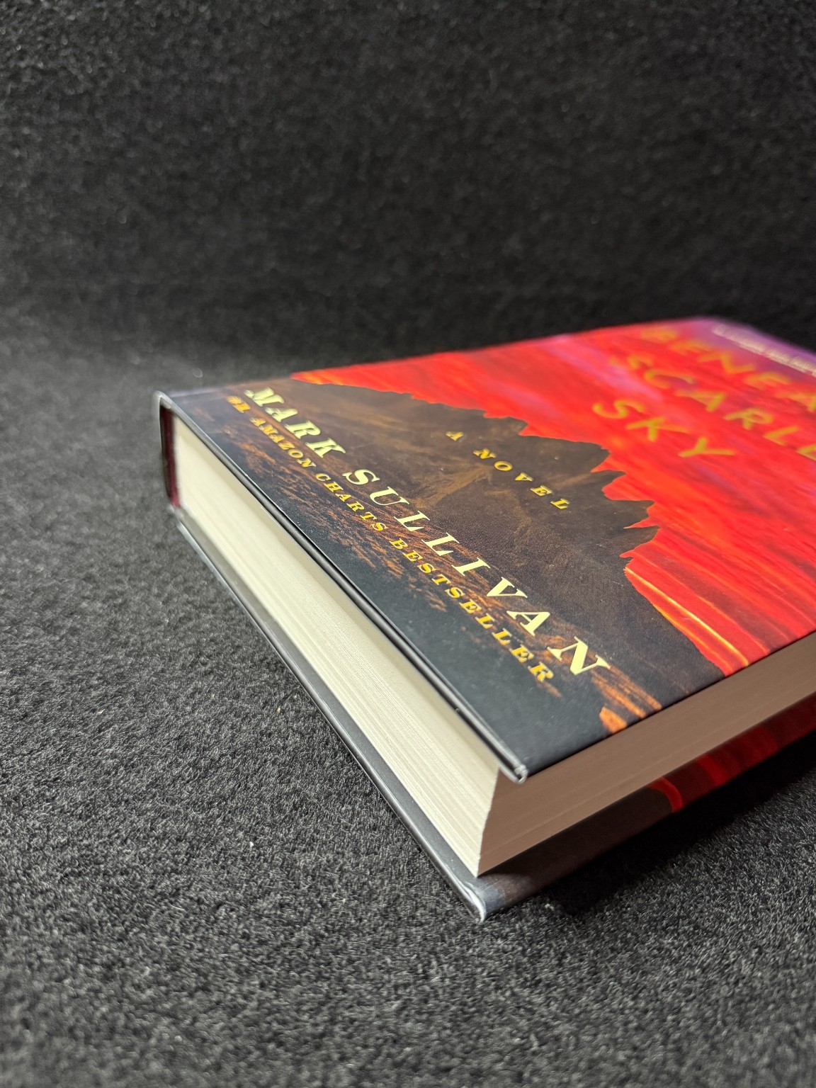 Beneath a Scarlet Sky Mark Sullivan 2017 WWII Historical Fiction Hardcover DJ