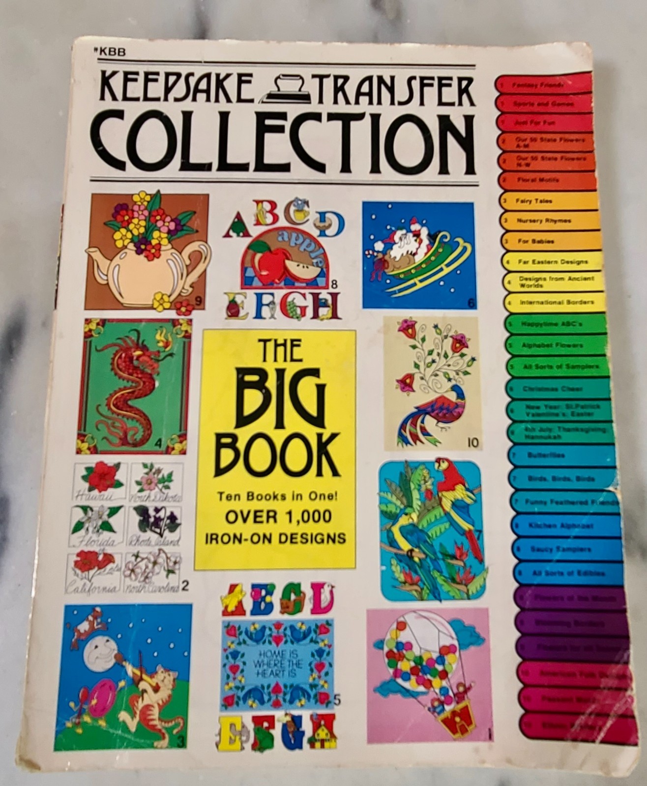 Vtg 1980 Ultimate Iron-on Design Keepsake Transfer Collection Book 1000 designs