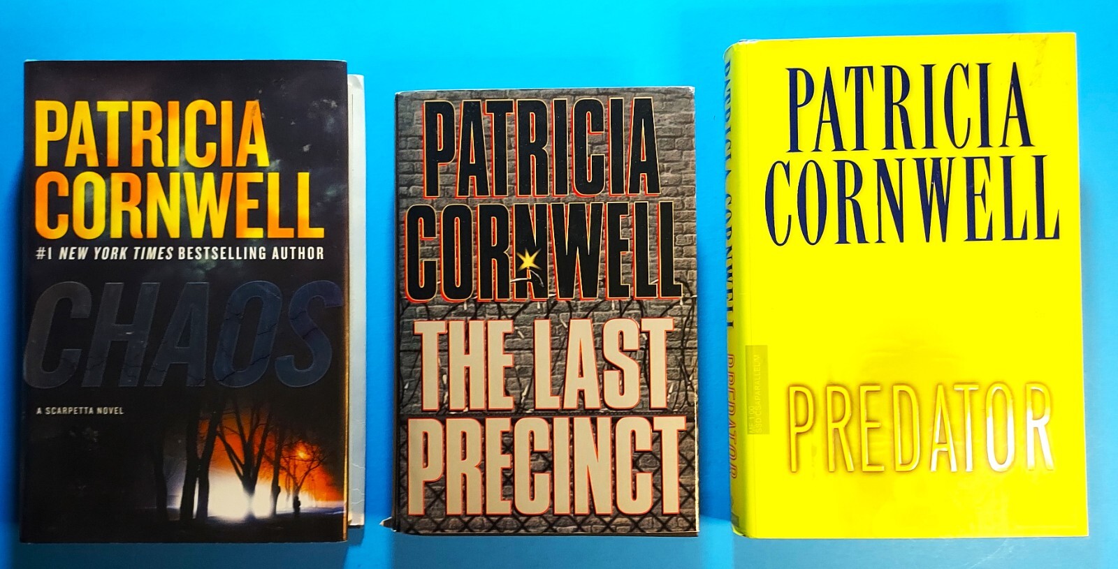 Kay Scarpetta Lot 3, Predator, Chaos, The Last Precinct by Patricia Cornwell HC