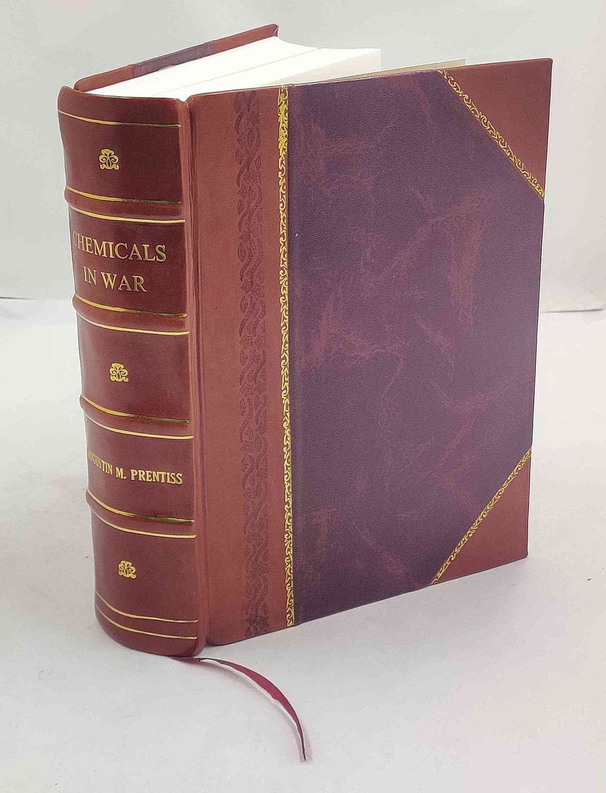 Chemicals in war : a treatise on chemical warfare / by Augustin [Leather Bound]