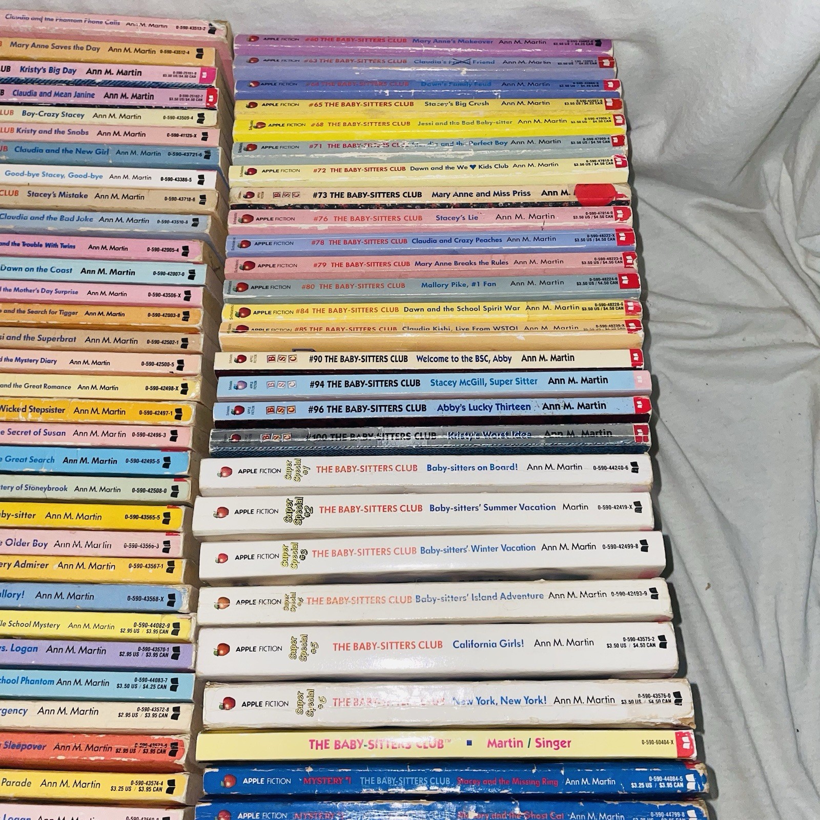 Lot of 78 Vintage The Babysitters Club Books by Ann Martin 1990s *No Duplicates*