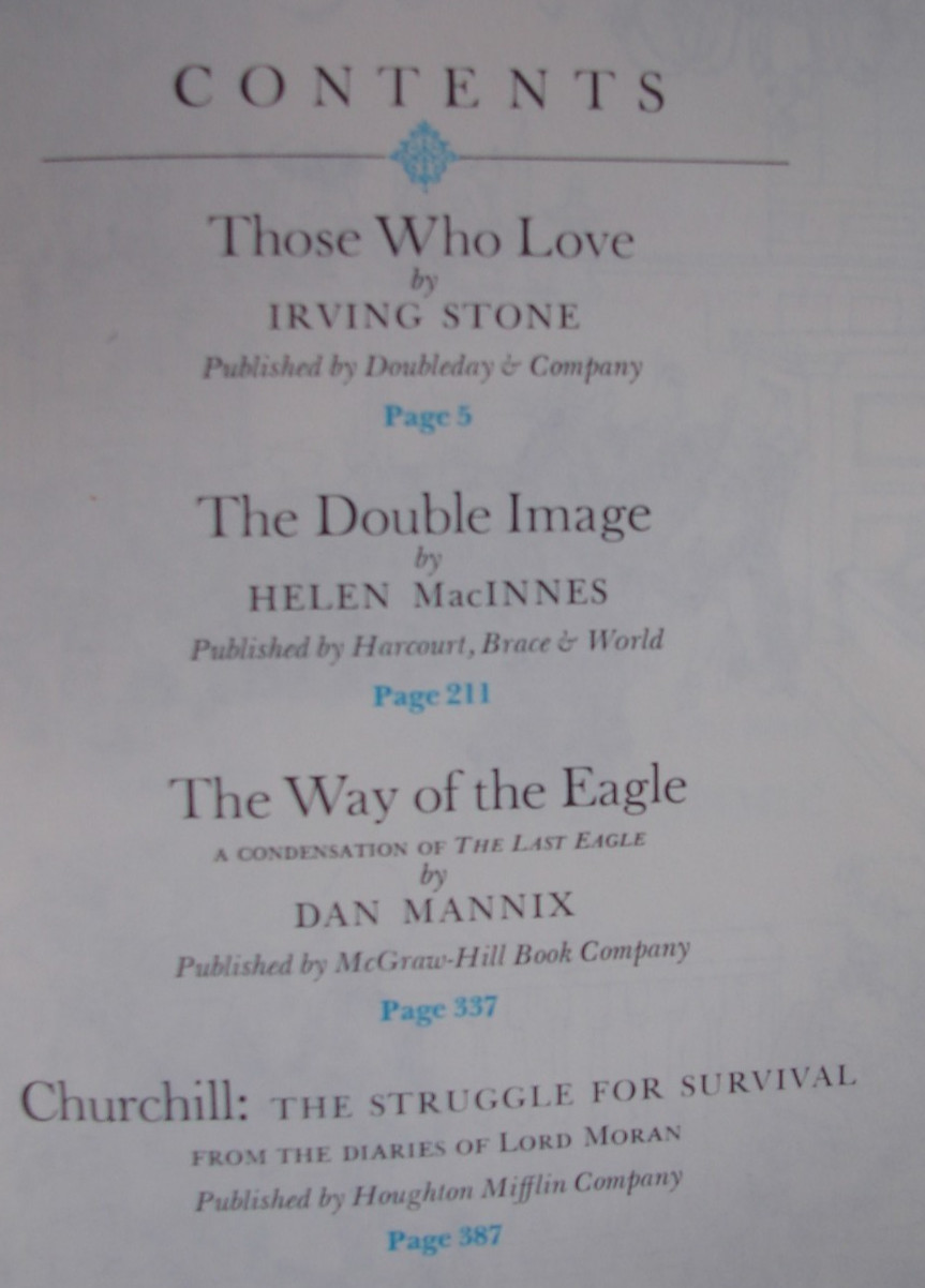 Best Sellers From Reader’s Digest Condensed Books 1967 H415