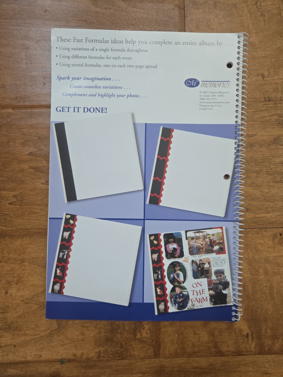 Creative Memories Fast Formulas /Third Edition/Scrapbooking/2001