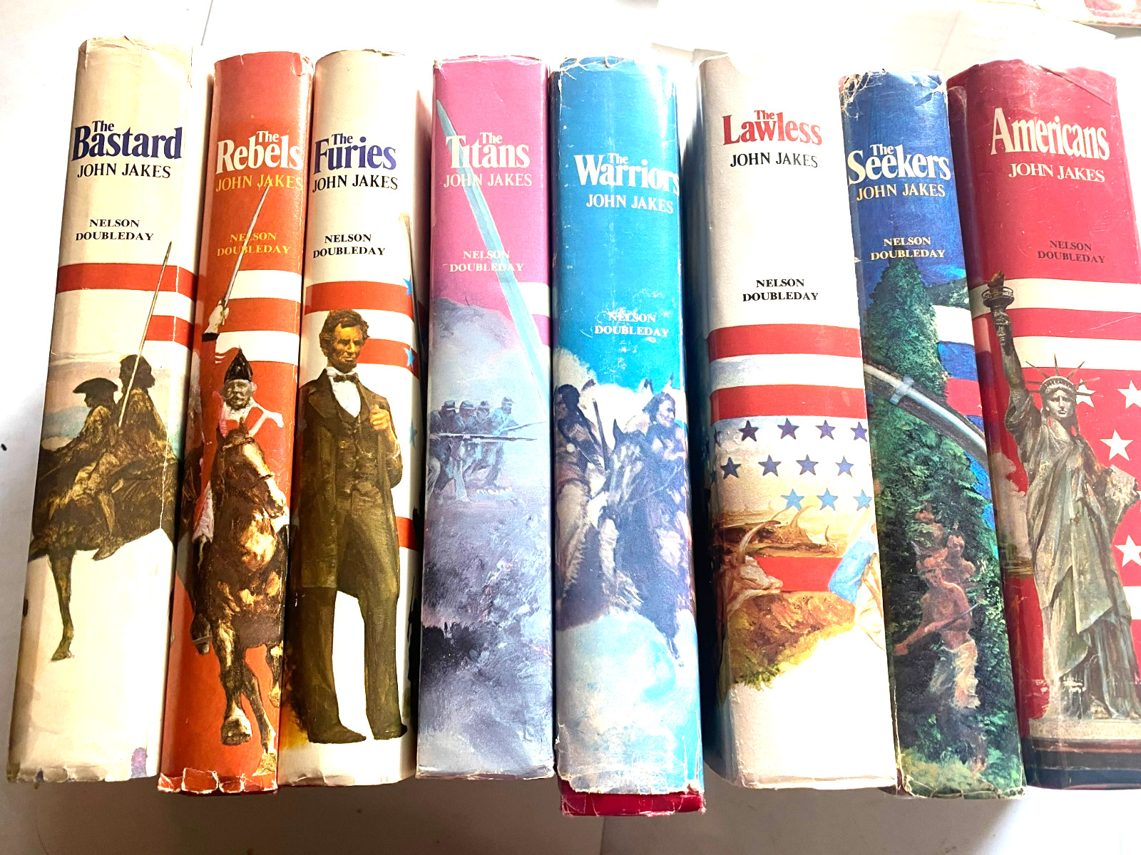 RARE 8! The Kent Family Chronicles by John Jakes Volumes 1-8 GREAT HC w/JACKET