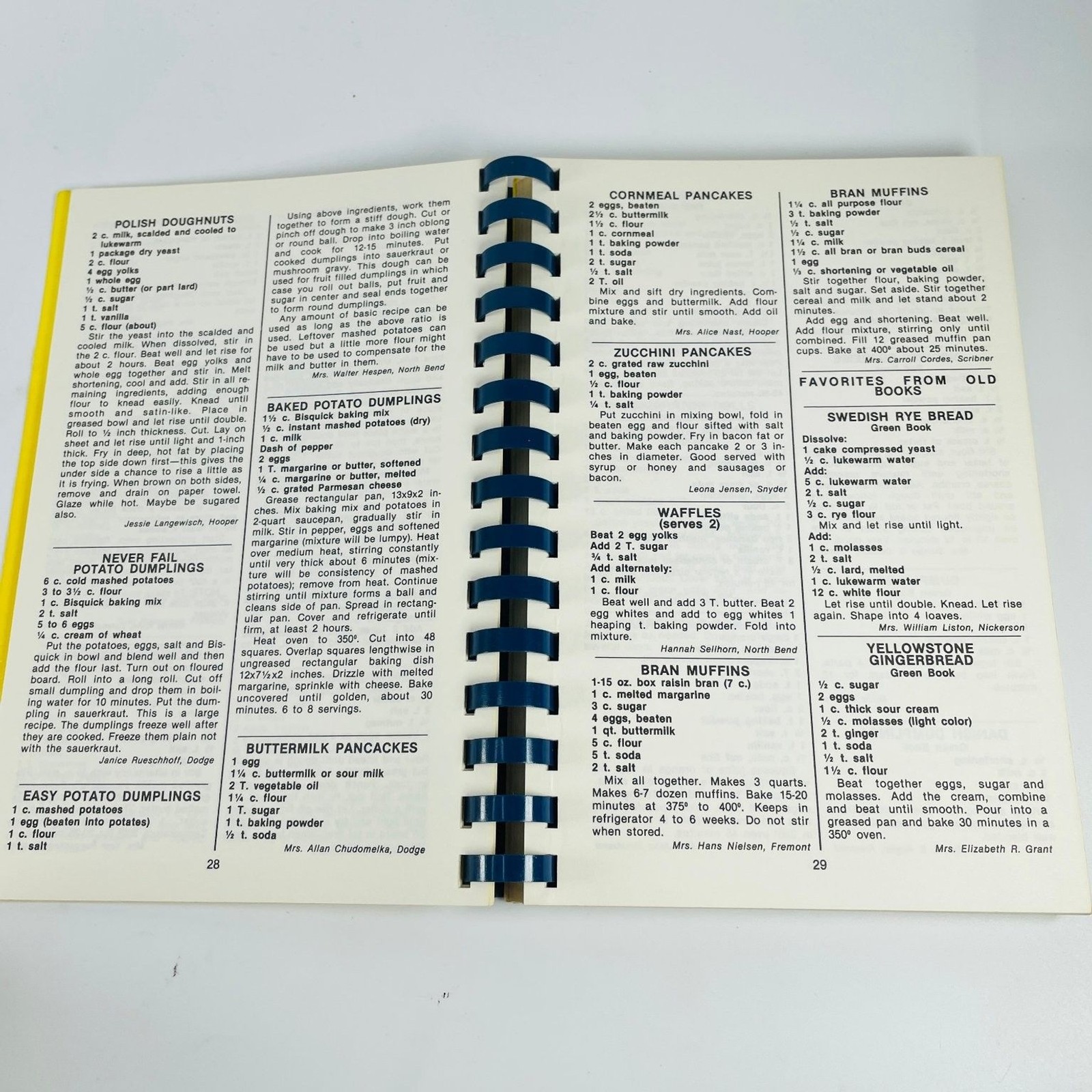 Favorite Recipes Dodge County NE Extension Clubs 1984 Spiral Cookbook Nebraska