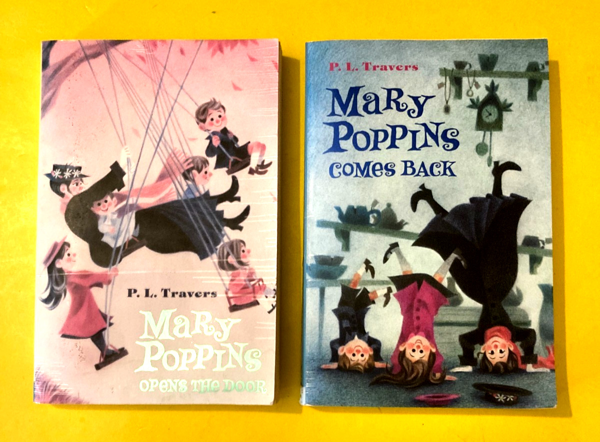 Lot of 2 Mary Poppins Books – Opens The Door & Comes Back by P. L. Travers