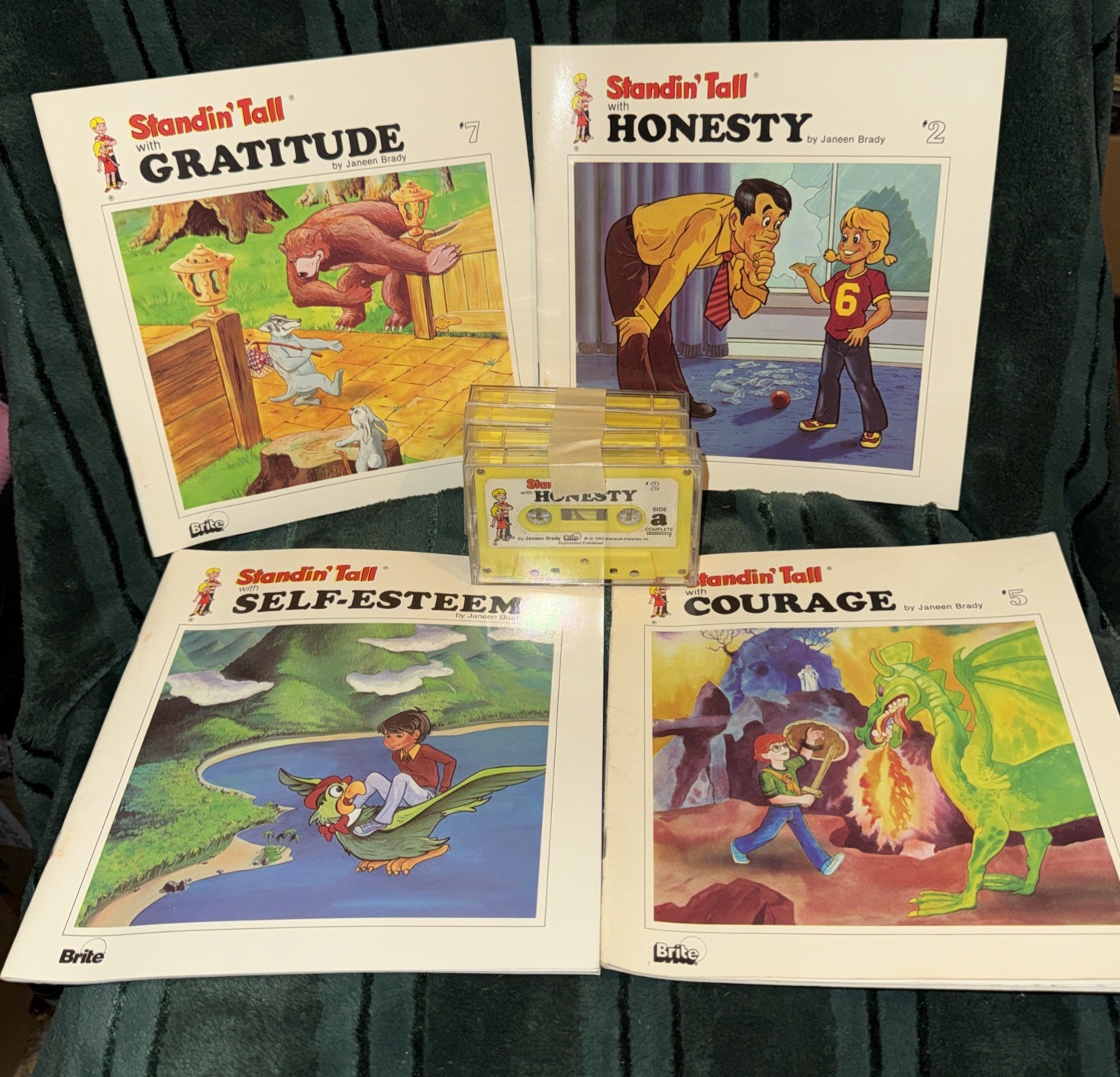 Brite Janeen Brady Standin Tall Lot 4 Books And Tapes Gratitude Courage Honesty