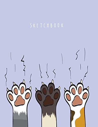 SKETCHBOOK: I’M CAT ON PURPLE COVER (8.5 X 11) INCHES 110 By Cutie Cat BRAND NEW