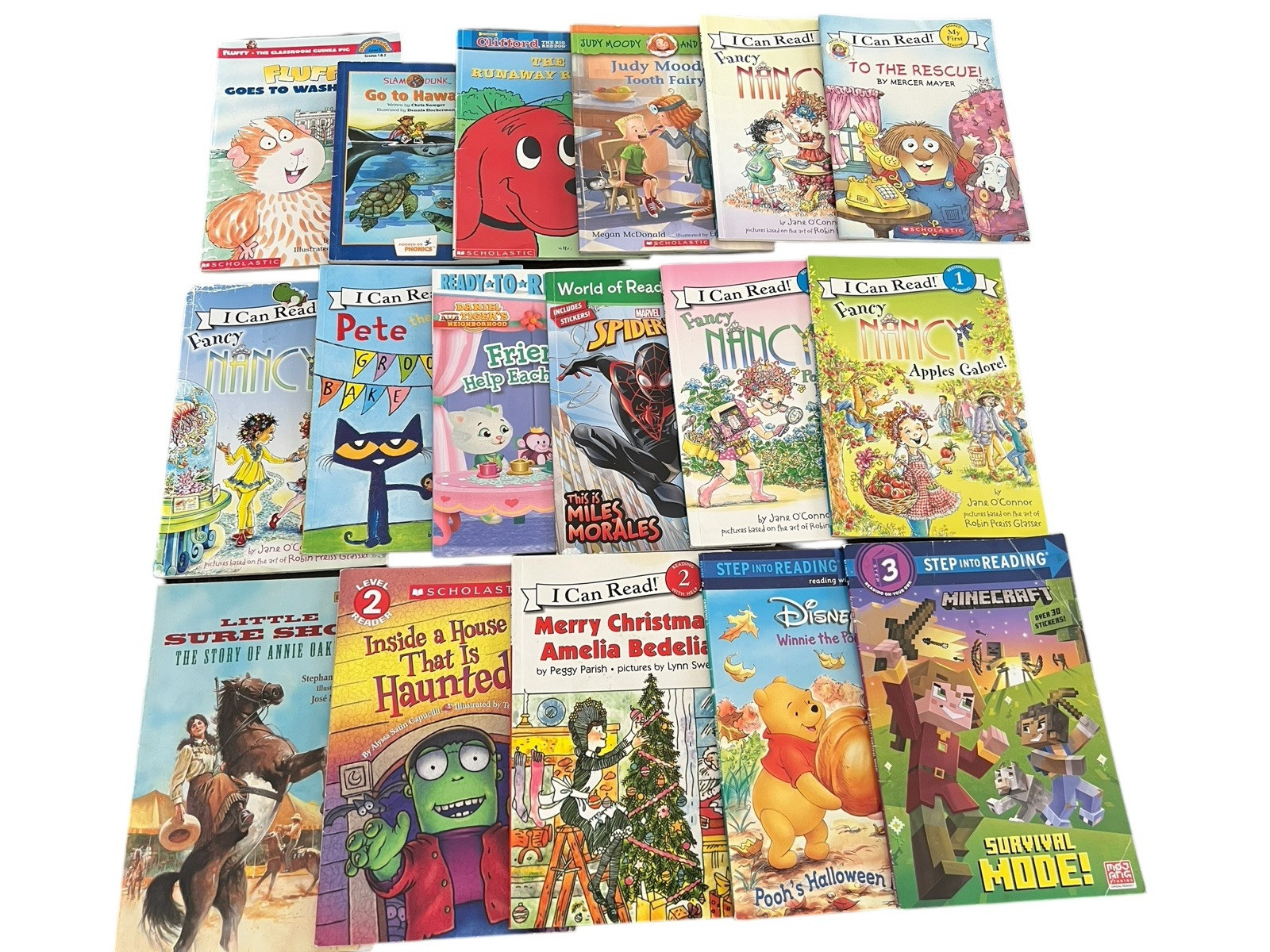 17 Paperback Step Into Reading-Learn To Read-I Can Read Young Readers Homeschool