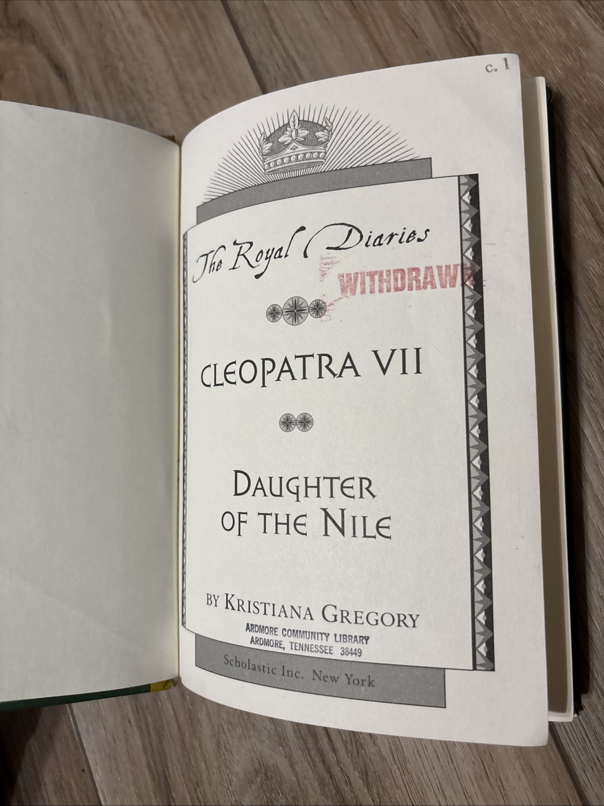 The Royal Diaries, Lot of 3, Korea Egypt Africa HC Books