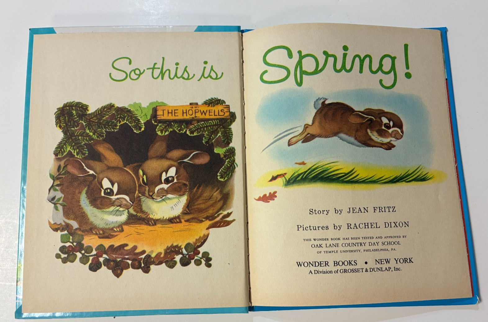 Lot of three 1950’s WONDER BOOKS – Wizard of Oz, KEWTEE BEAR, SO THIS IS SPRING