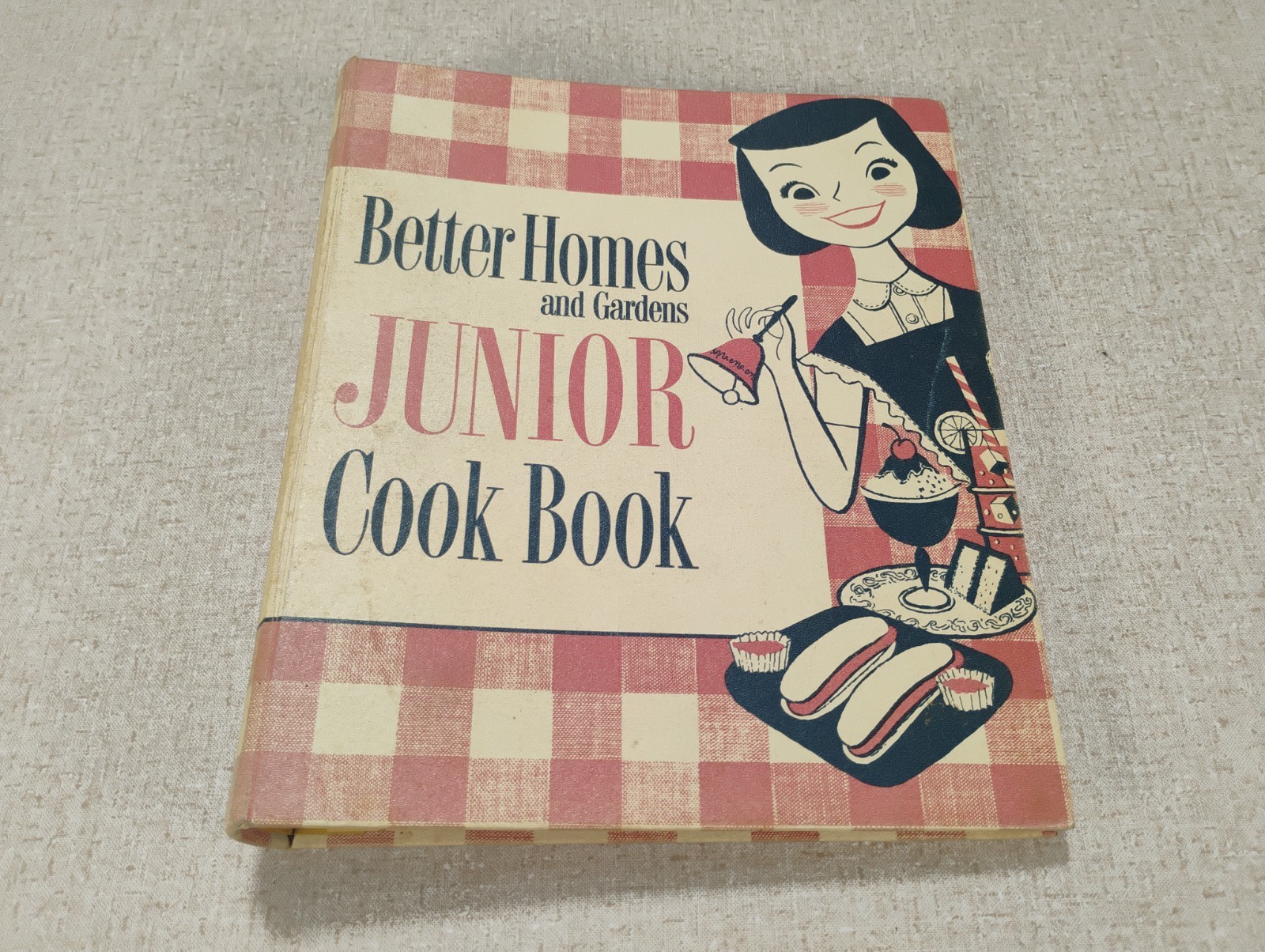 1955 Vintage Better Homes & Gardens Junior Cook Book Binder 3 Ring 1st Edition
