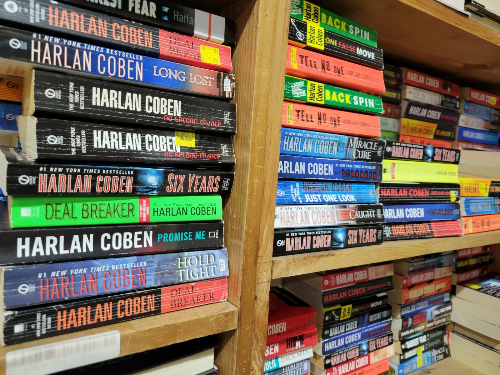 Lot of 10 Harlan Coben Paperback Books Random Mix