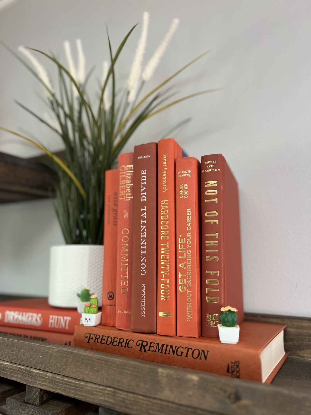 Stack of 6 colorful books for Decorating Staging | Book Decor| Home Decor.
