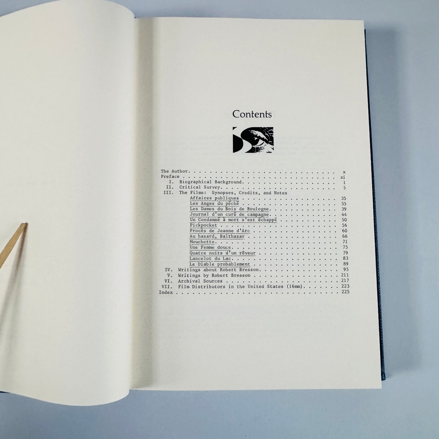 Robert Bresson A Guide to References and Resources 1983 First Edition G.K.Hall