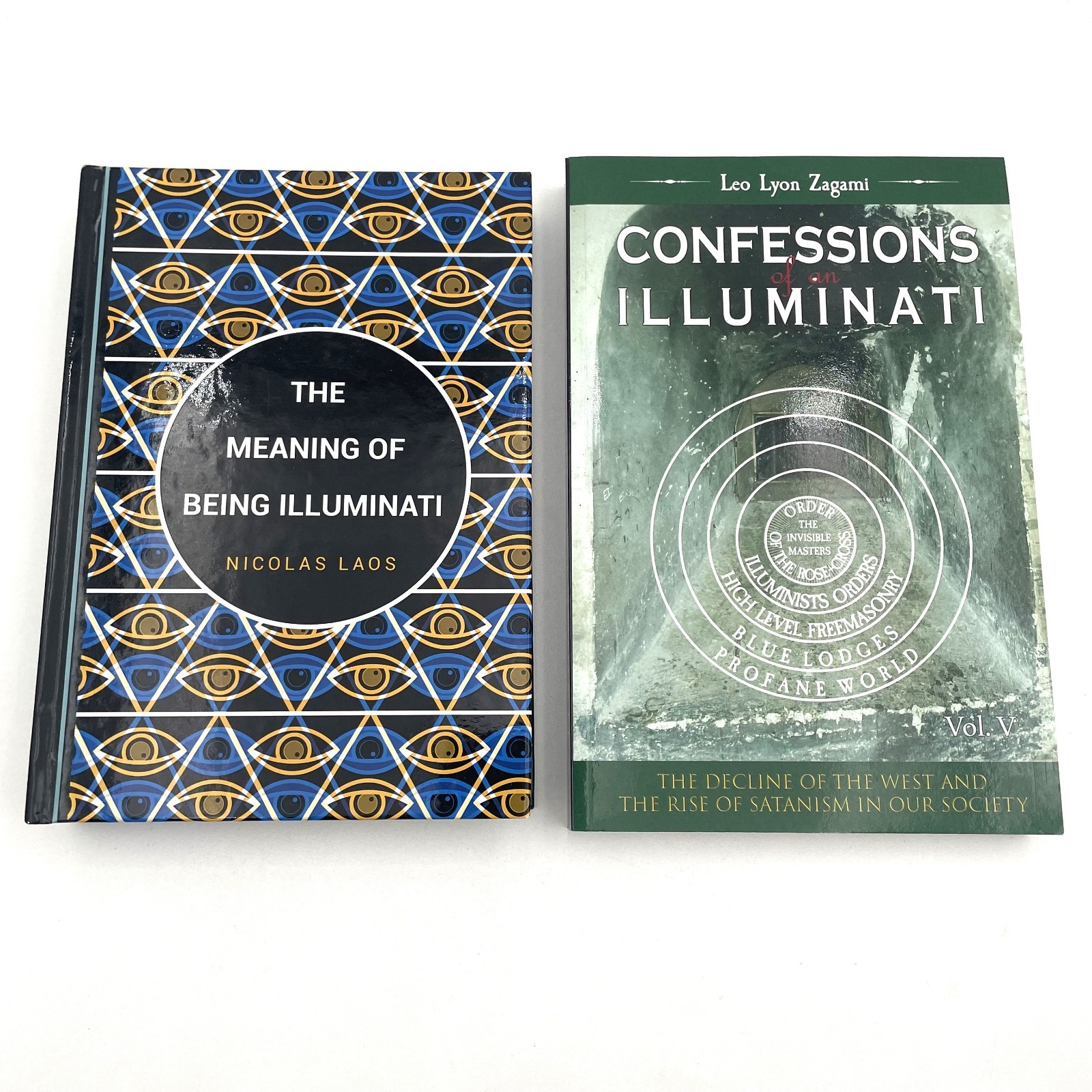 Illuminati Book Bundle Nicolas Laos Meaning of Being HC Zagami Confessions V PB
