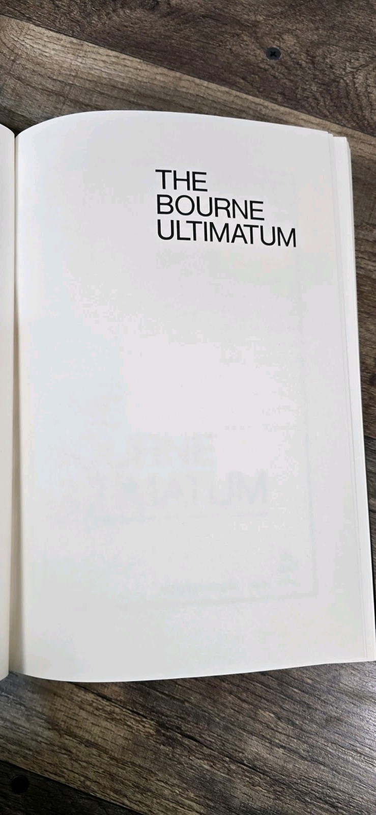 The Bourne Ultimatum, by Robert Ludlum, HCDJ 1990 Stated First Edition