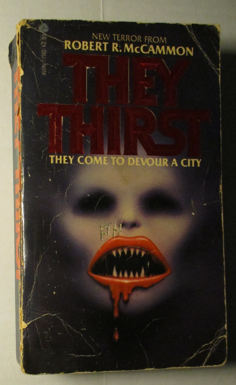 They Thirst by Robert R McCammon 1981 Avon Horror Paperback Book PB OOP Monsters