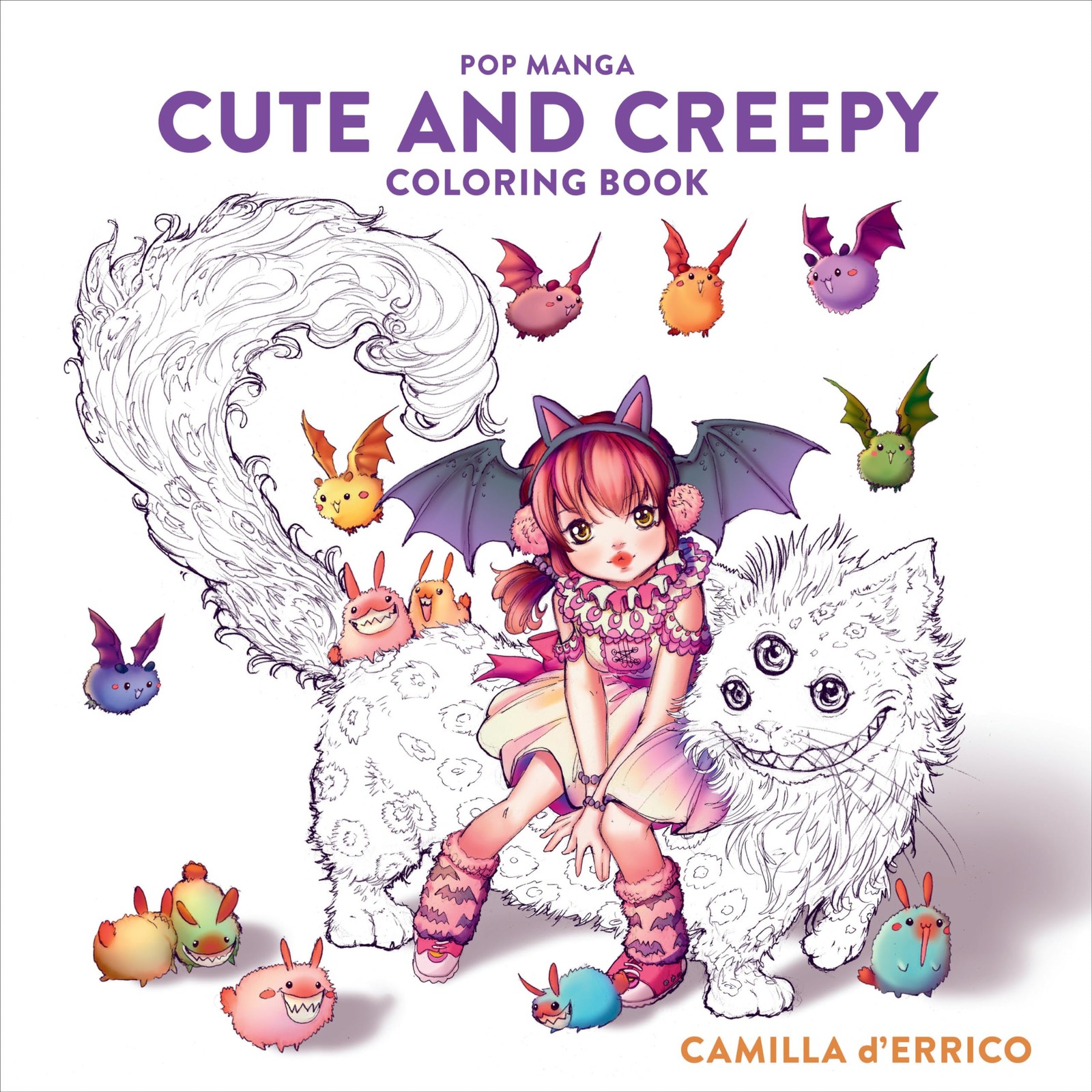 Pop Manga Cute and Creepy Coloring Book, d’Errico, Camilla, New Book