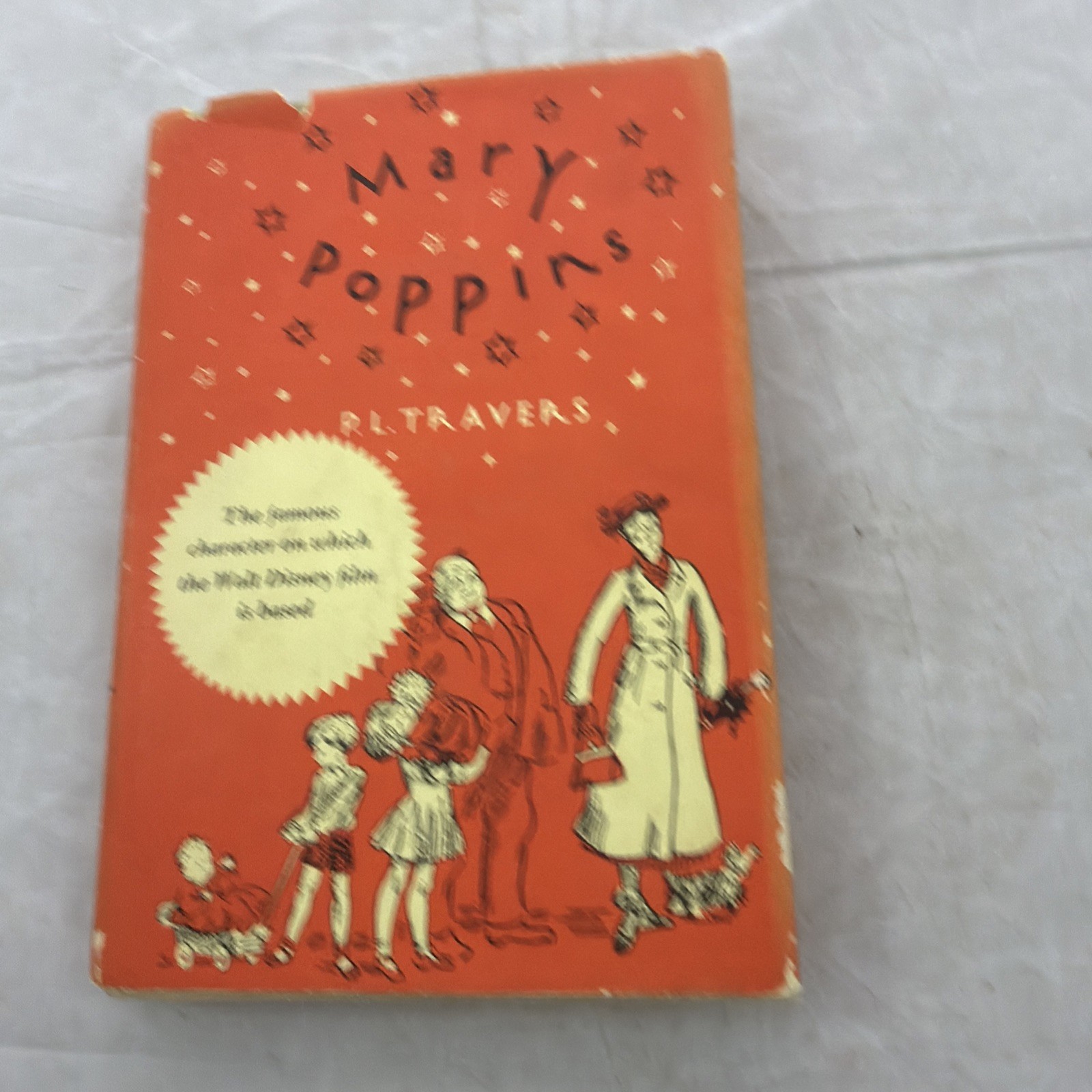 Vintage Mary Poppins P. L. Travers 1962 Edition Hardcover Dust jacket Disney