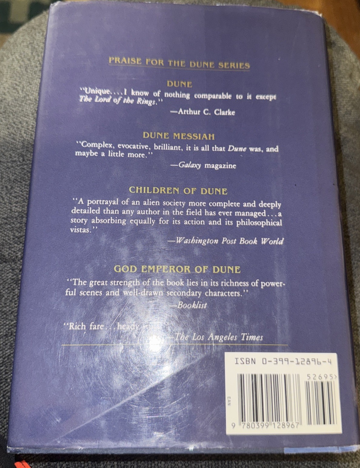 Dune Frank Herbert 1984 First Putnam Edition Printing Hard Cover And Jacket