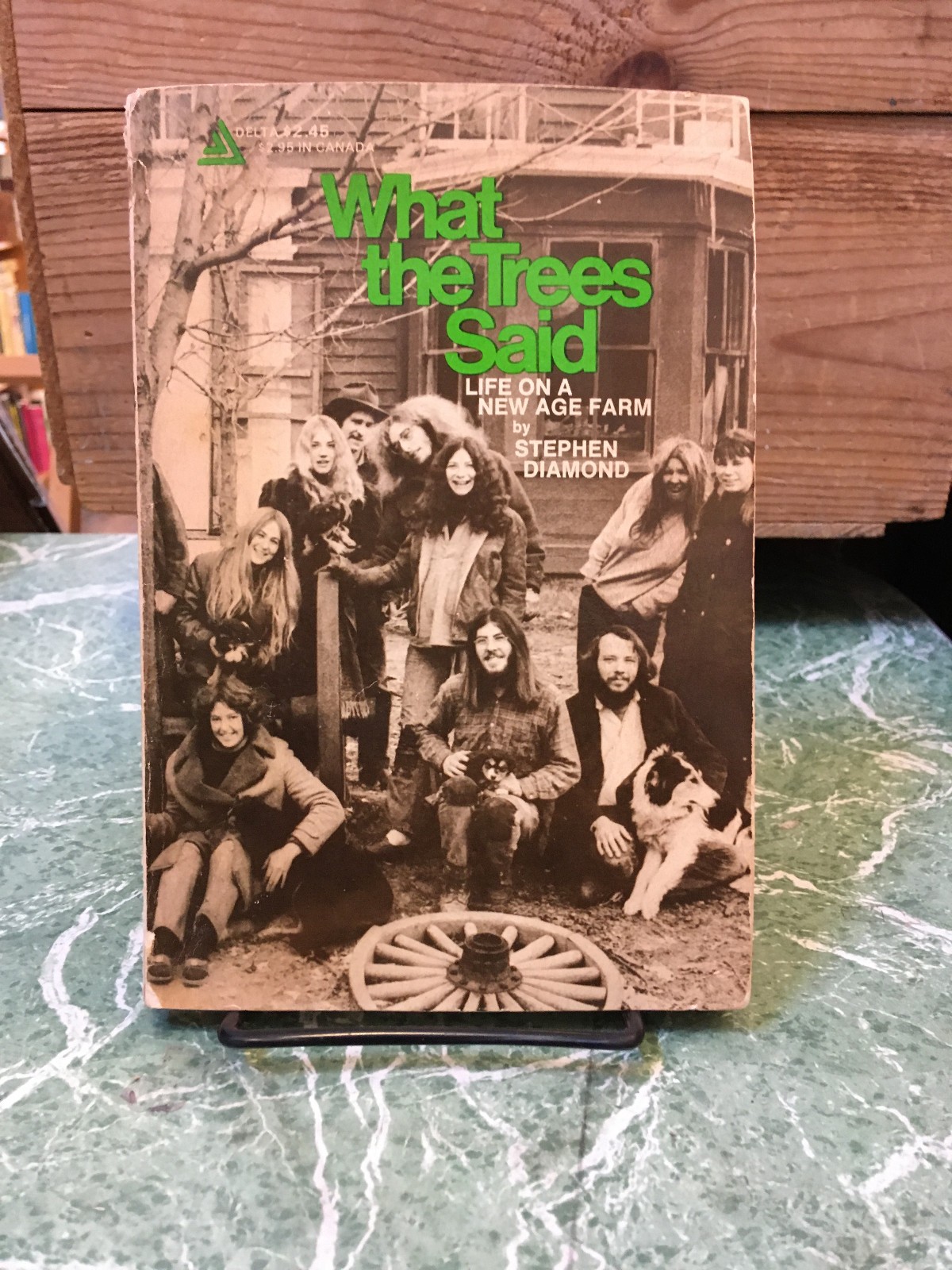 STEPHEN DIAMOND What the Trees Said pb Dell 1971 1st commune new age farm