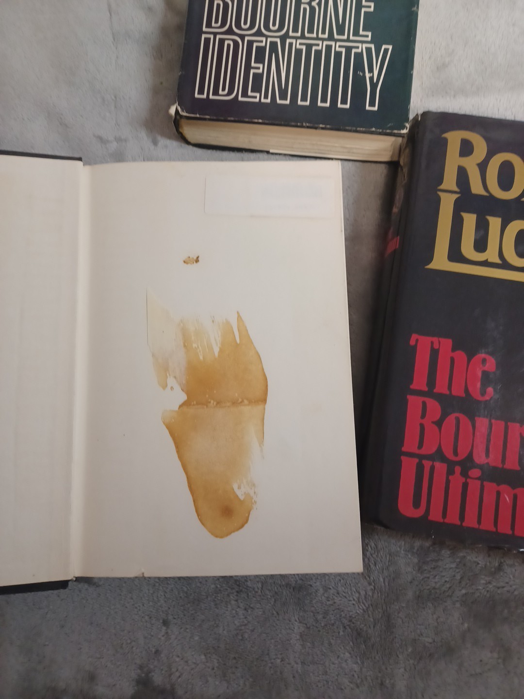 Bourne Identity Trilogy Robert Ludlum 1st Edition Hardcover Ultimatum Supremacy