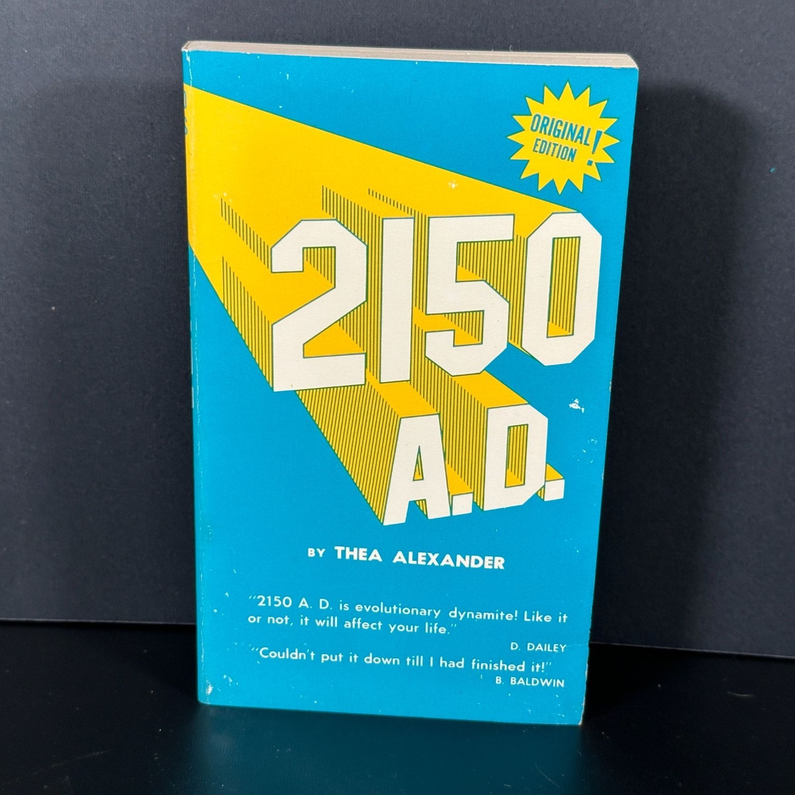 Vintage 1971 Original Edition 2150 A.D. by Thea Alexander Paperback Future Novel