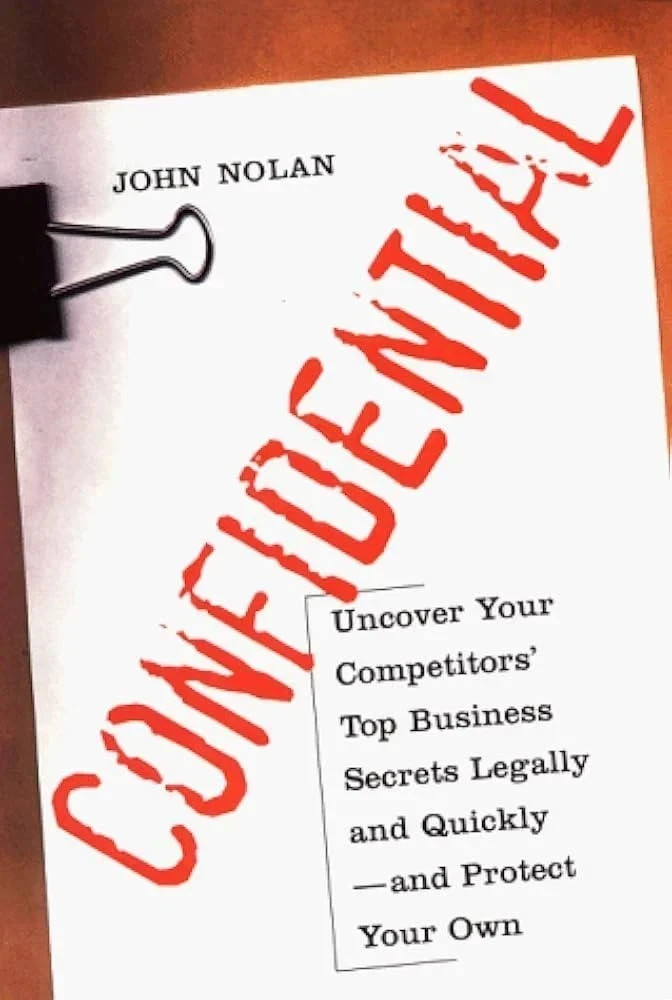 Confidential By John Nolan Paperback Book High Density Plot Suspense Novel For W