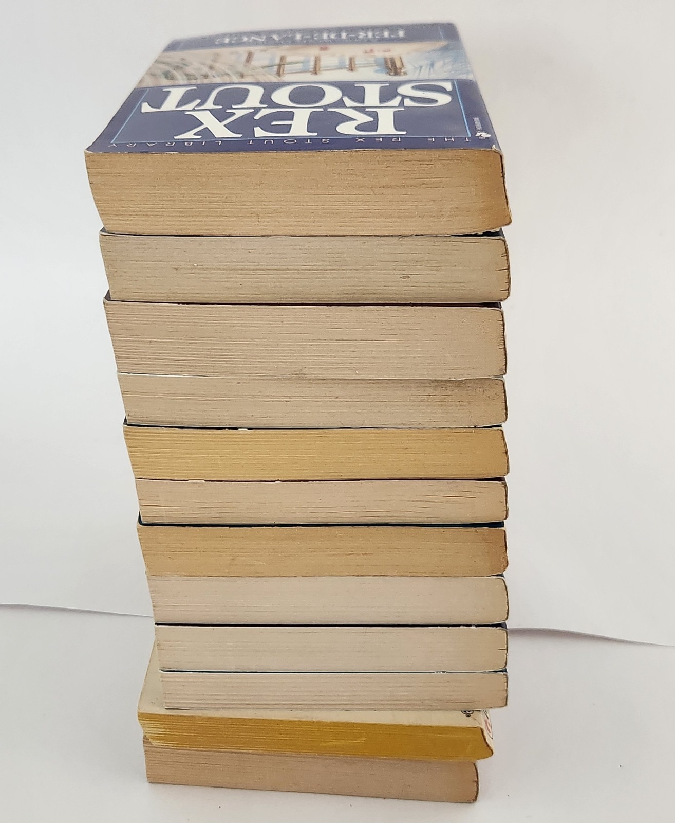 Vintage REX STOUT LIBRARY Nero Wolfe Mystery Lot of 12 Bantam Paperbacks 1990s