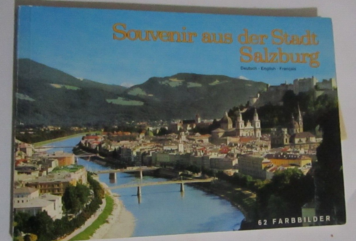 SOUVENR AUS DER STADT ENGLISH SALZBURG AUSTRIA PAPERBACK BOOK 58 PAGES
