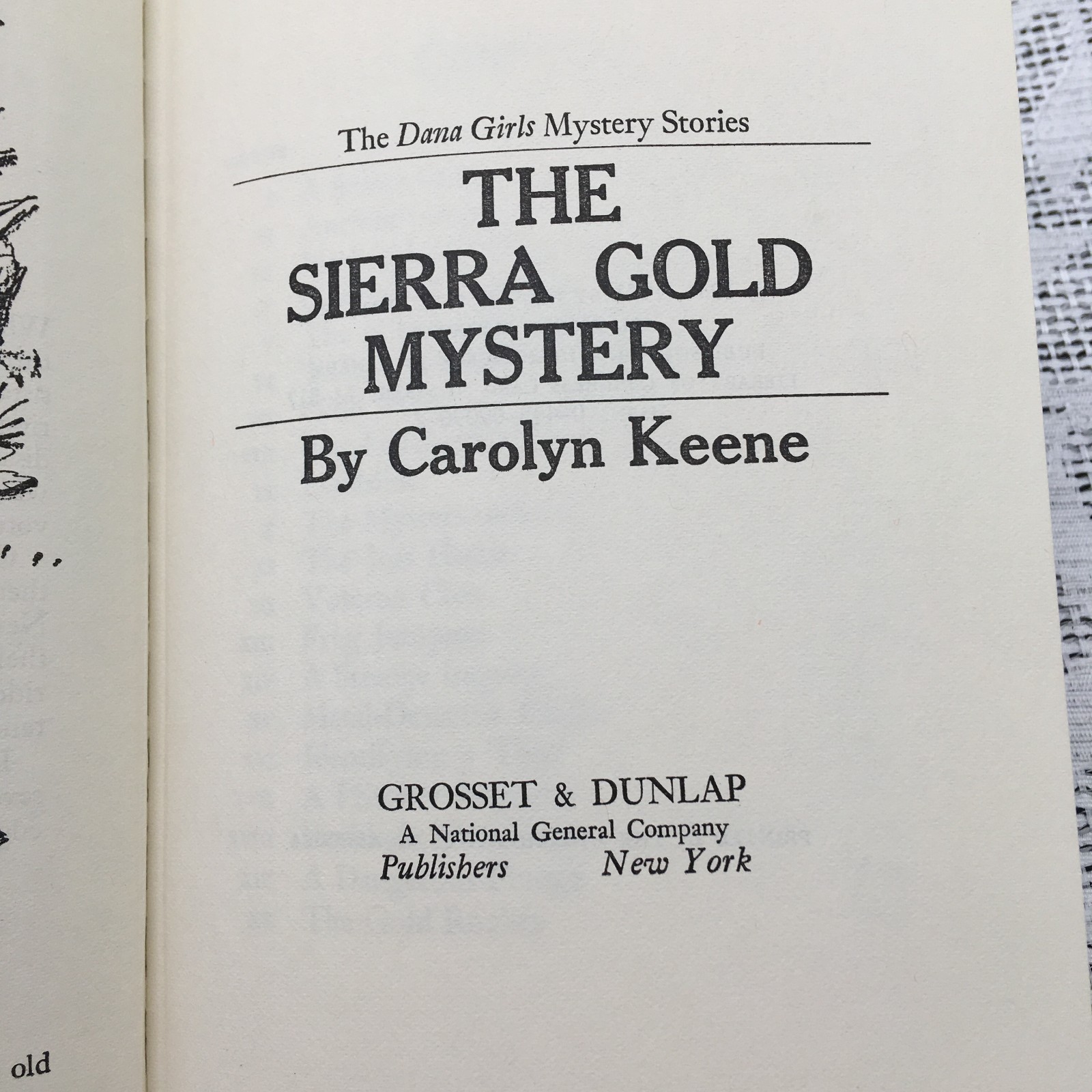 2 BOOK COMBO. The Ghost in the Gallery & The Sierra Gold Mystery Carolyn Keene