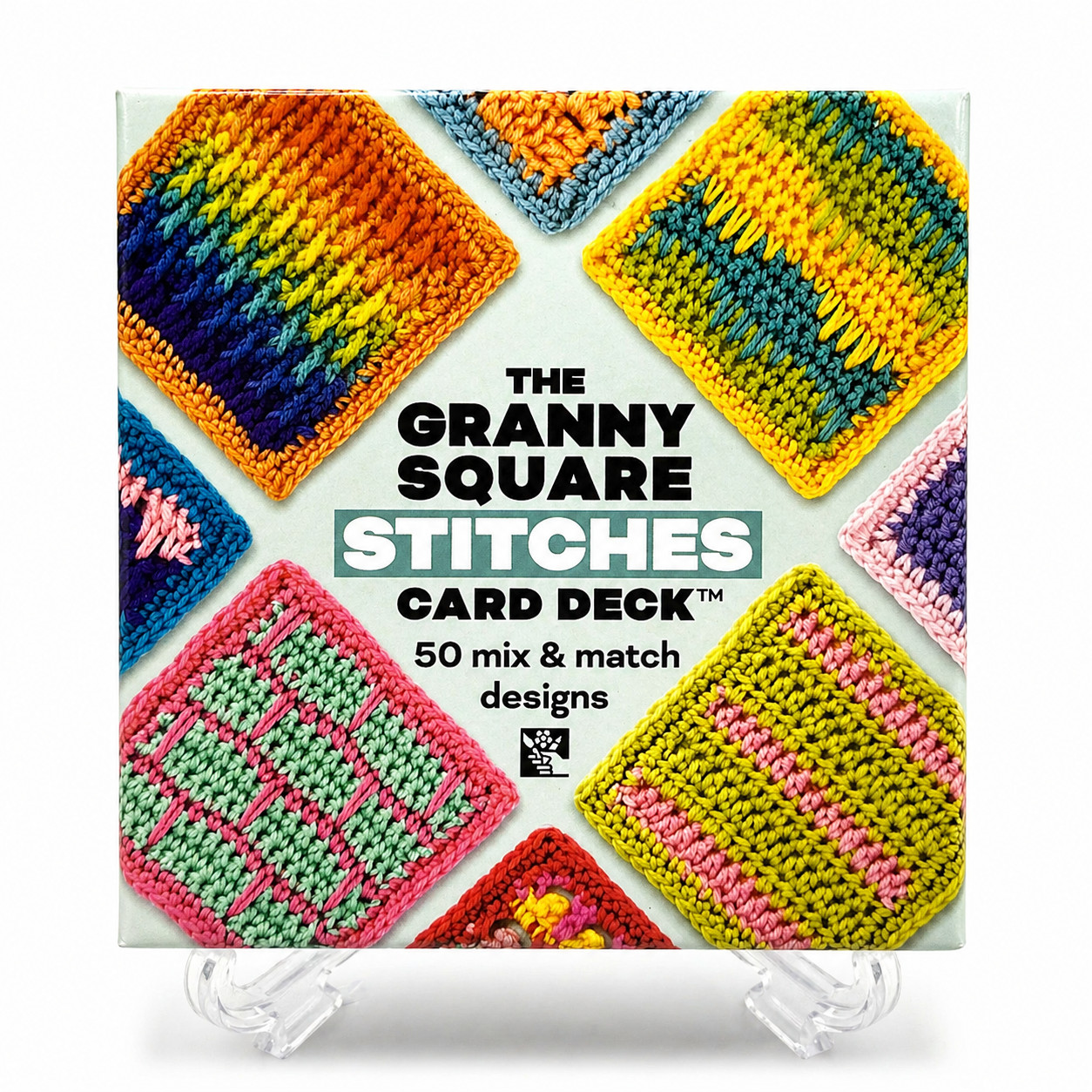 THE GRANNY SQUARE Stitches Card Deck™: 50 Mix and Match Designs – New, Flawed
