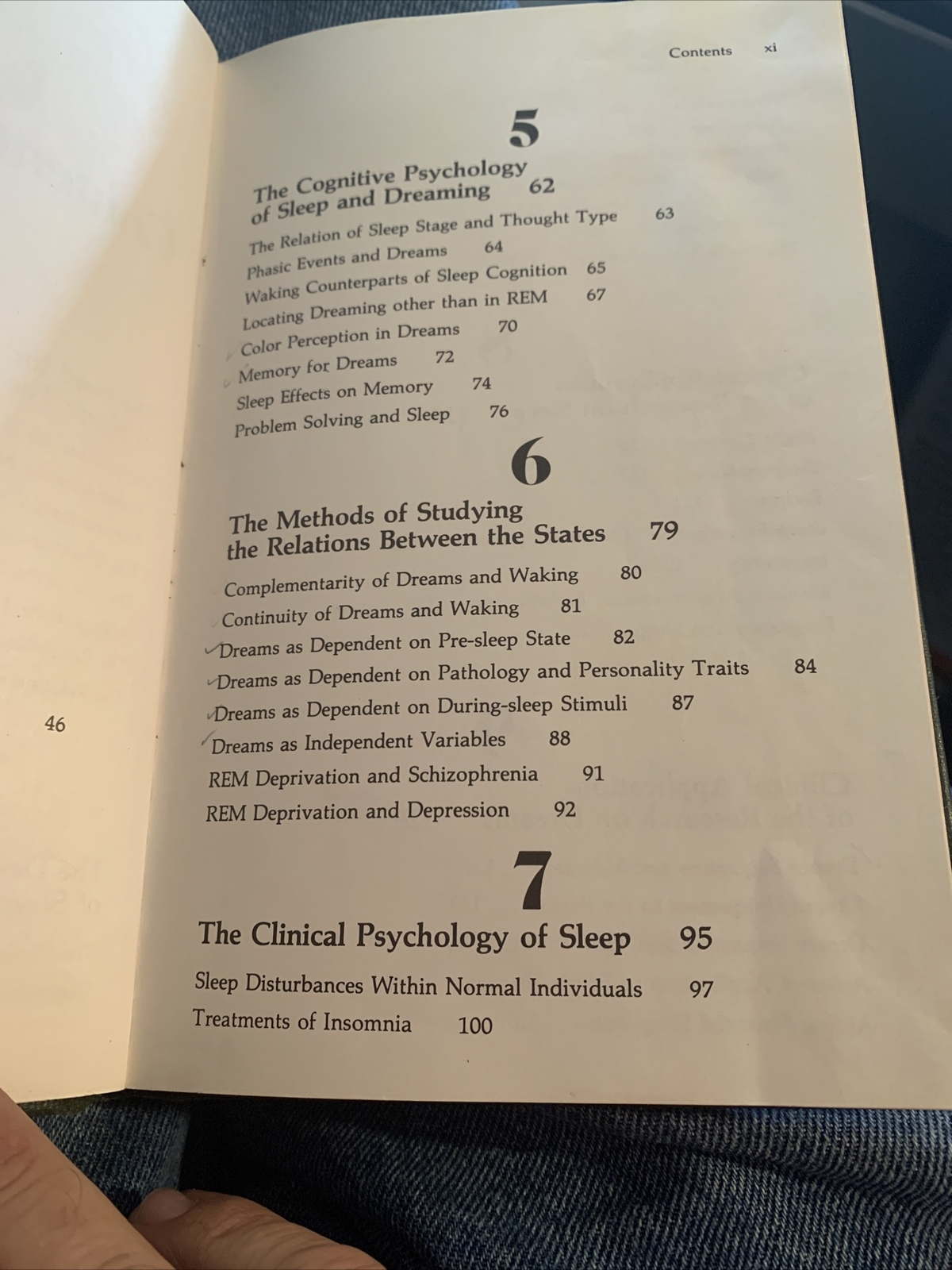 A Primer On Sleep And Dreaming Rosalind Dymond Cartwright 1978 Hardcover