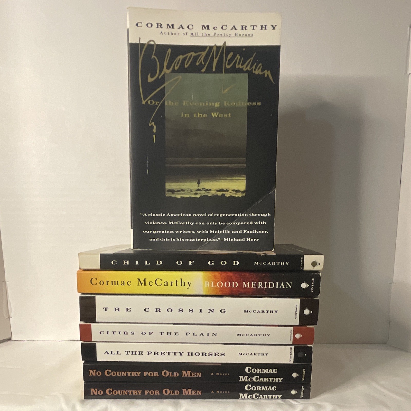 Cormac McCarthy 8 Book Lot Blood Meridian Child of God No Country Bundle
