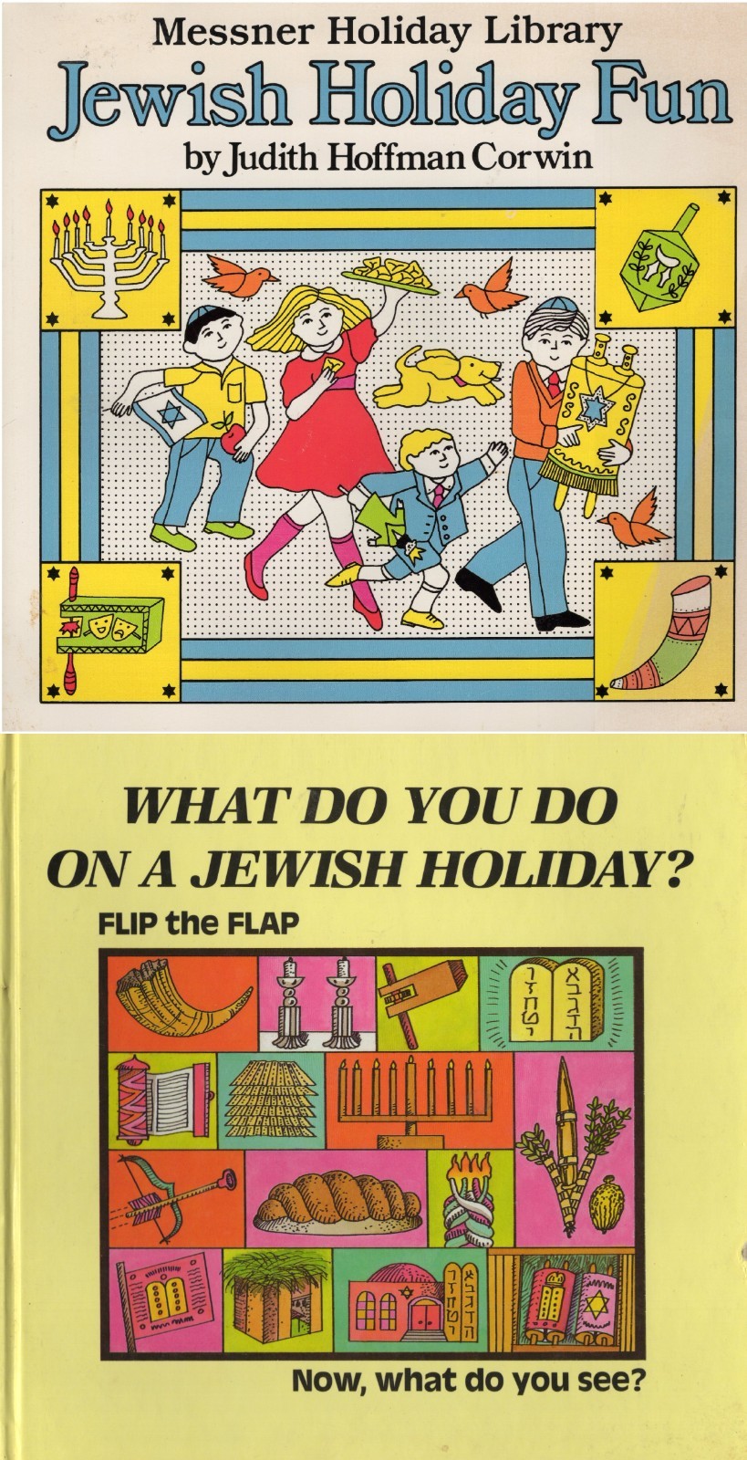 TWO (2) JEWISH KIDS HOLIDAY BOOKS, HARDCOVER (1985) & TRADE PB (1987)