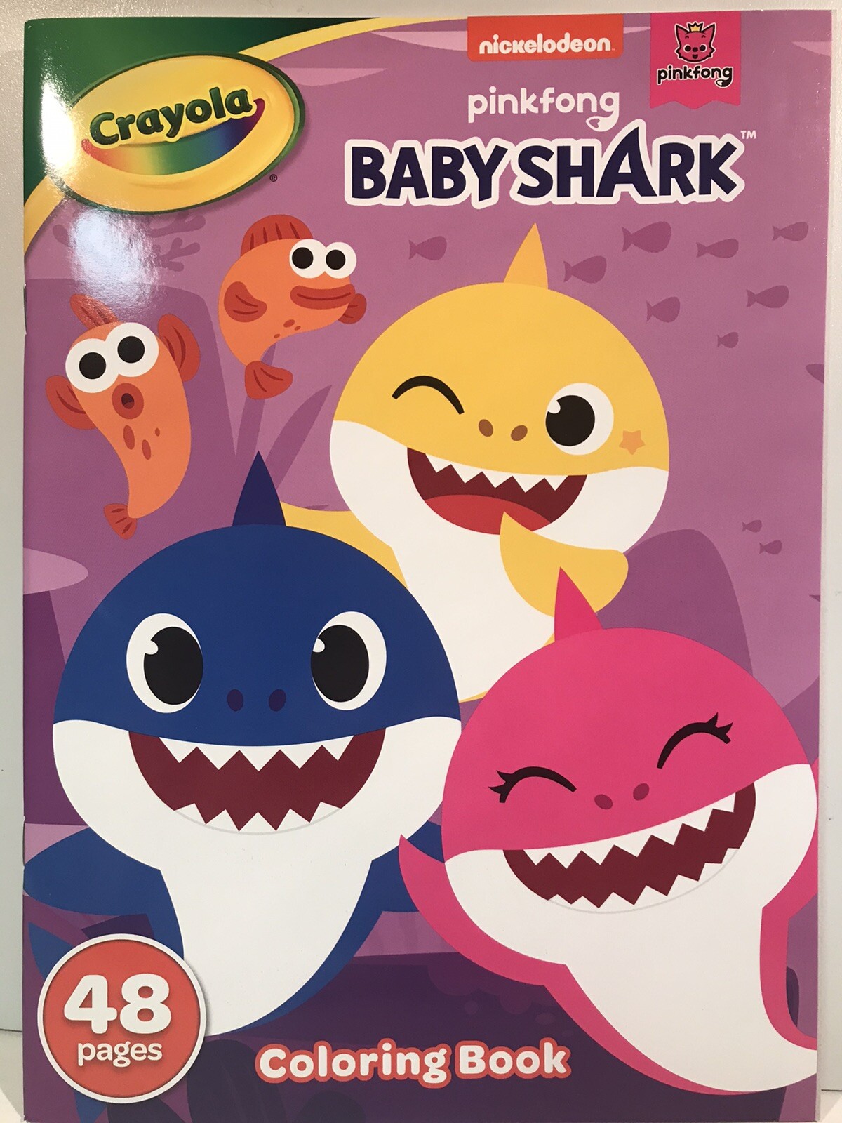 Baby Shark 48 Pages CRAYOLA Coloring Book Nickelodeon NEW