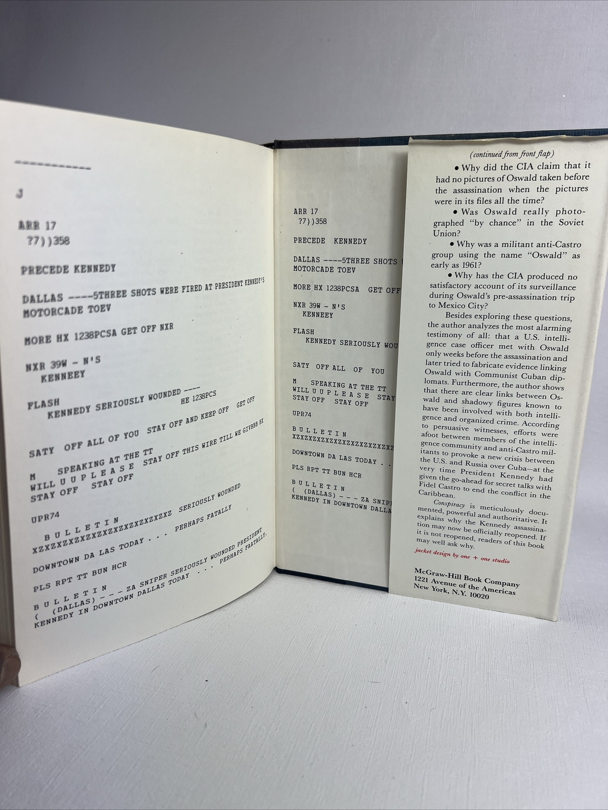 Conspiracy by Anthony Summers 1st Edition 1980 Hardcover