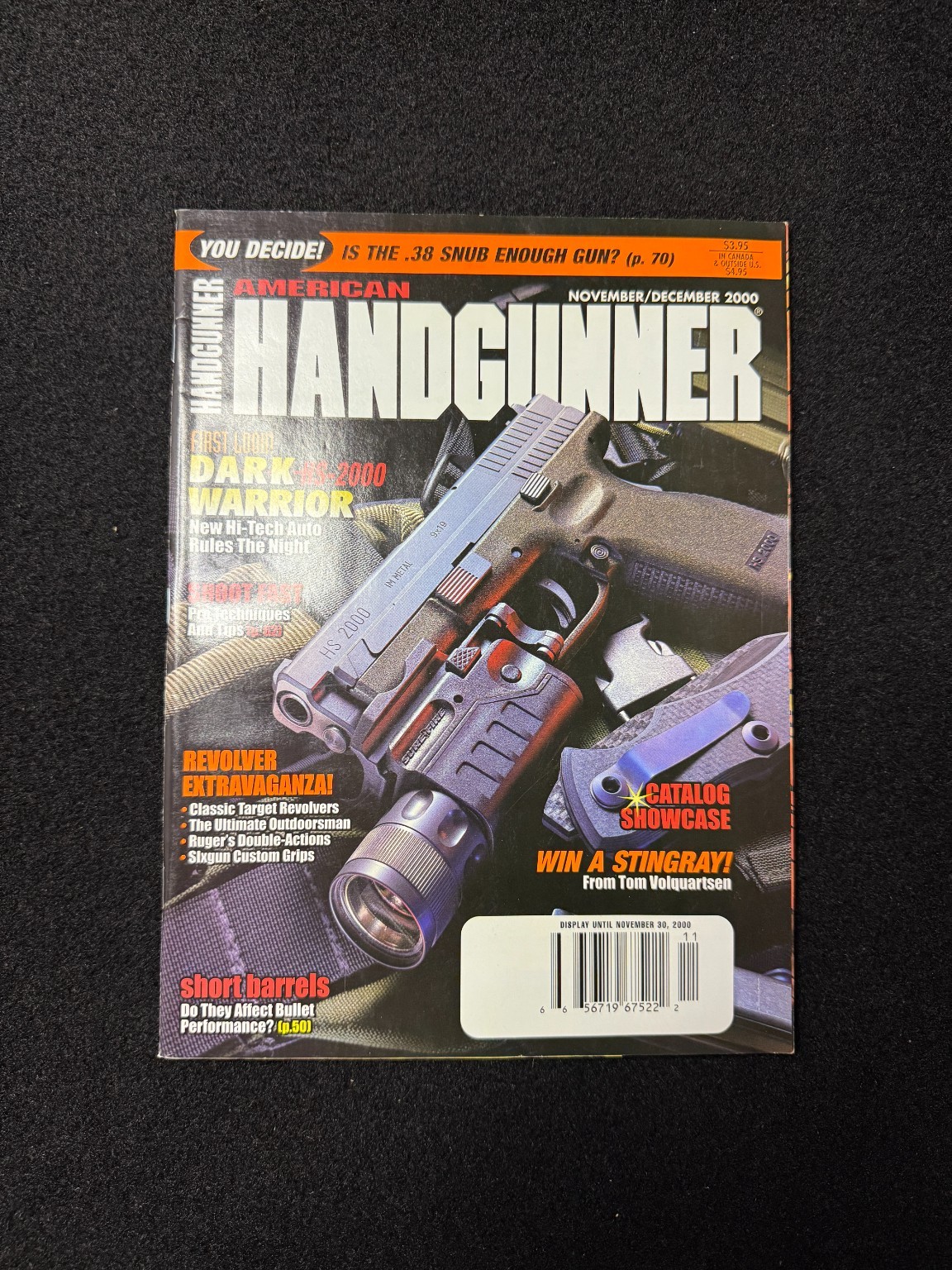 American Handgunner Magazine Nov/Dec 2000 Firearms Pistol Revolver Tactical