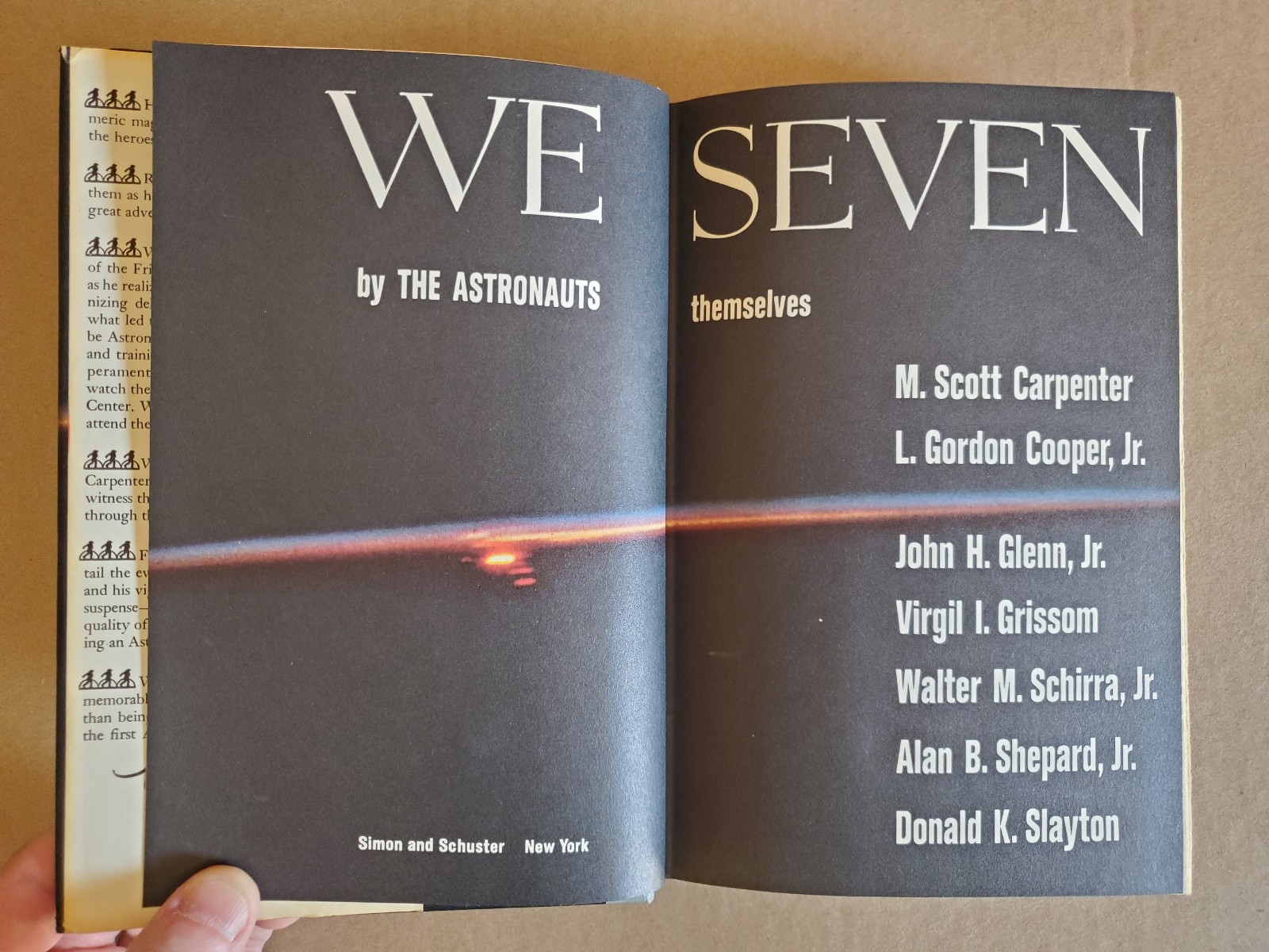 We Seven: by The Astronauts Themselves – John Glenn & Alan Shepard – 1962, HCDJ