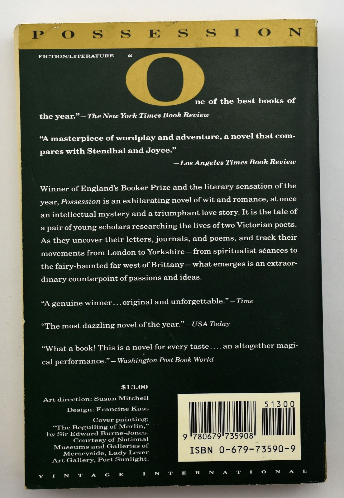 Possession – Paperback By Byatt, A. S. 1991 – VERY GOOD