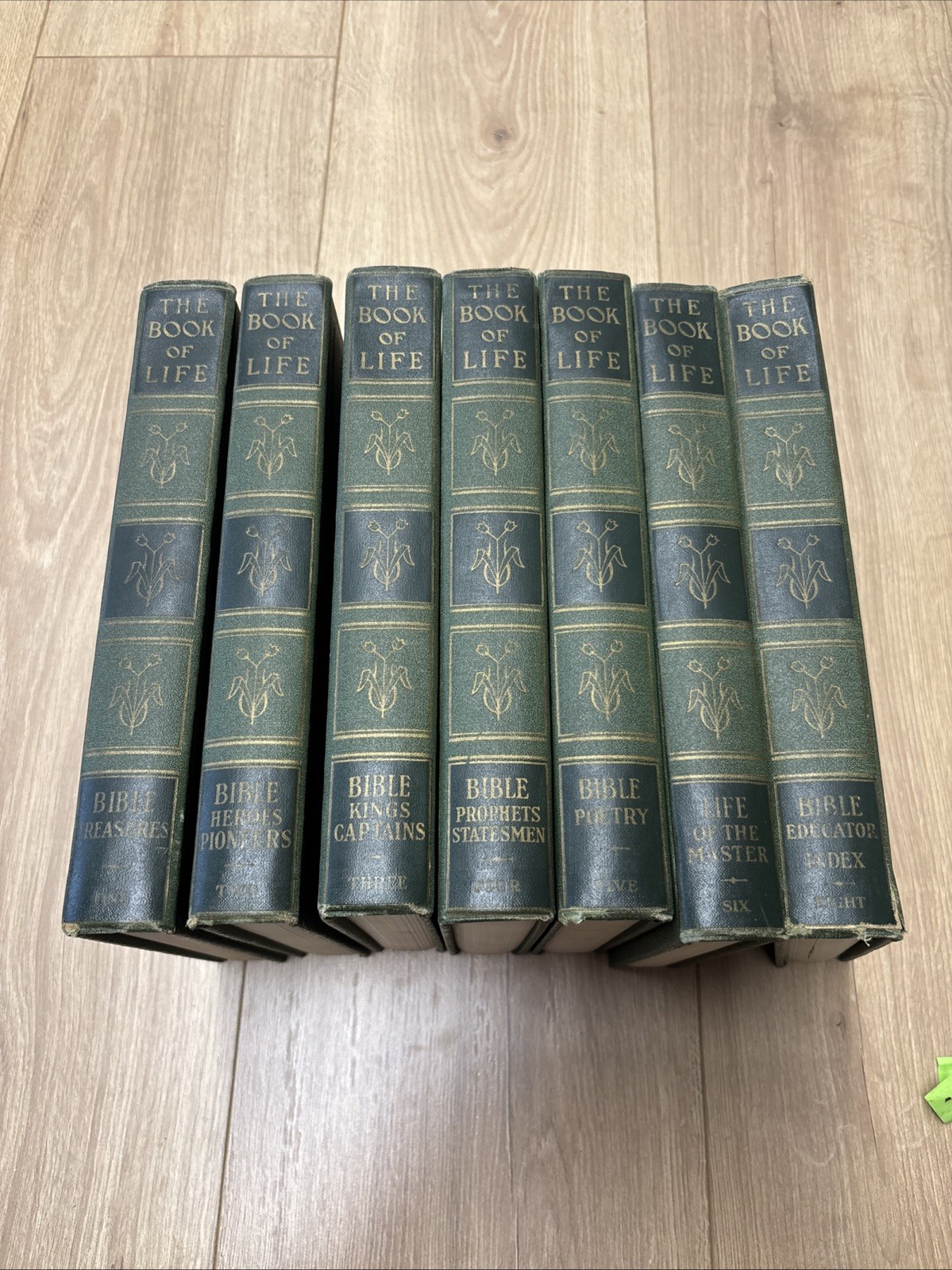 The Book of Life 8 Volume 7 Volume Set Bible Treasures 1954 – 22nd print-GOOD