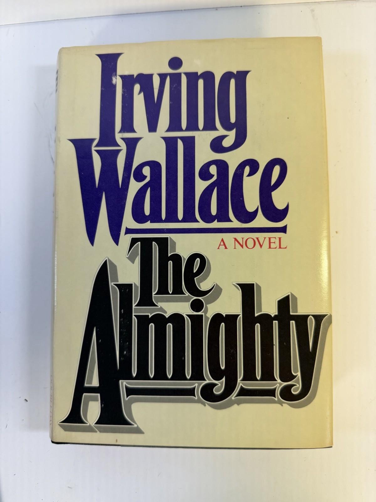 The Almighty Irving Wallace 1982 First Edition HC Doubleday Novel Thriller