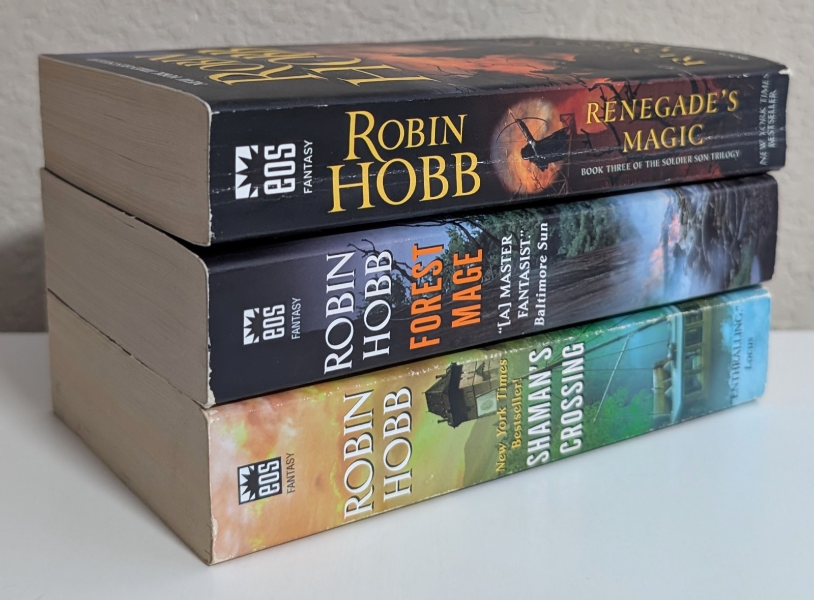 Robin Hobb = THE SOLDIER’S SON Trilogy= complete 3 paperbacks
