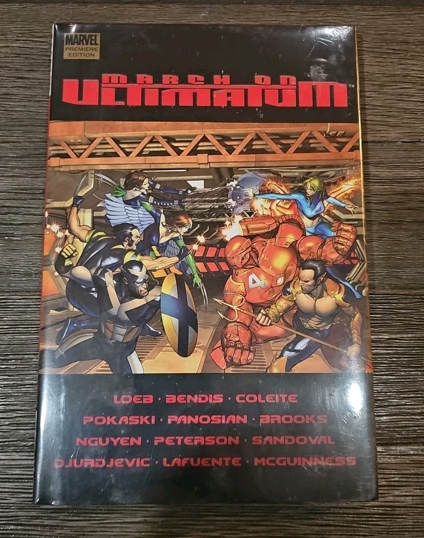 MARVEL March on Ultimatum Premiere Edition Hardback with Dust Jacket