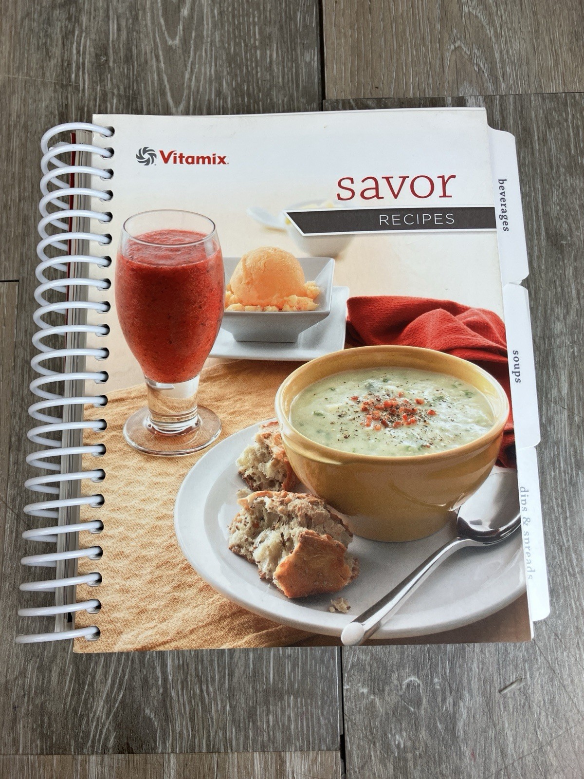 Vitamix Savor Recipes Spiral Bound Softcover Cookbook