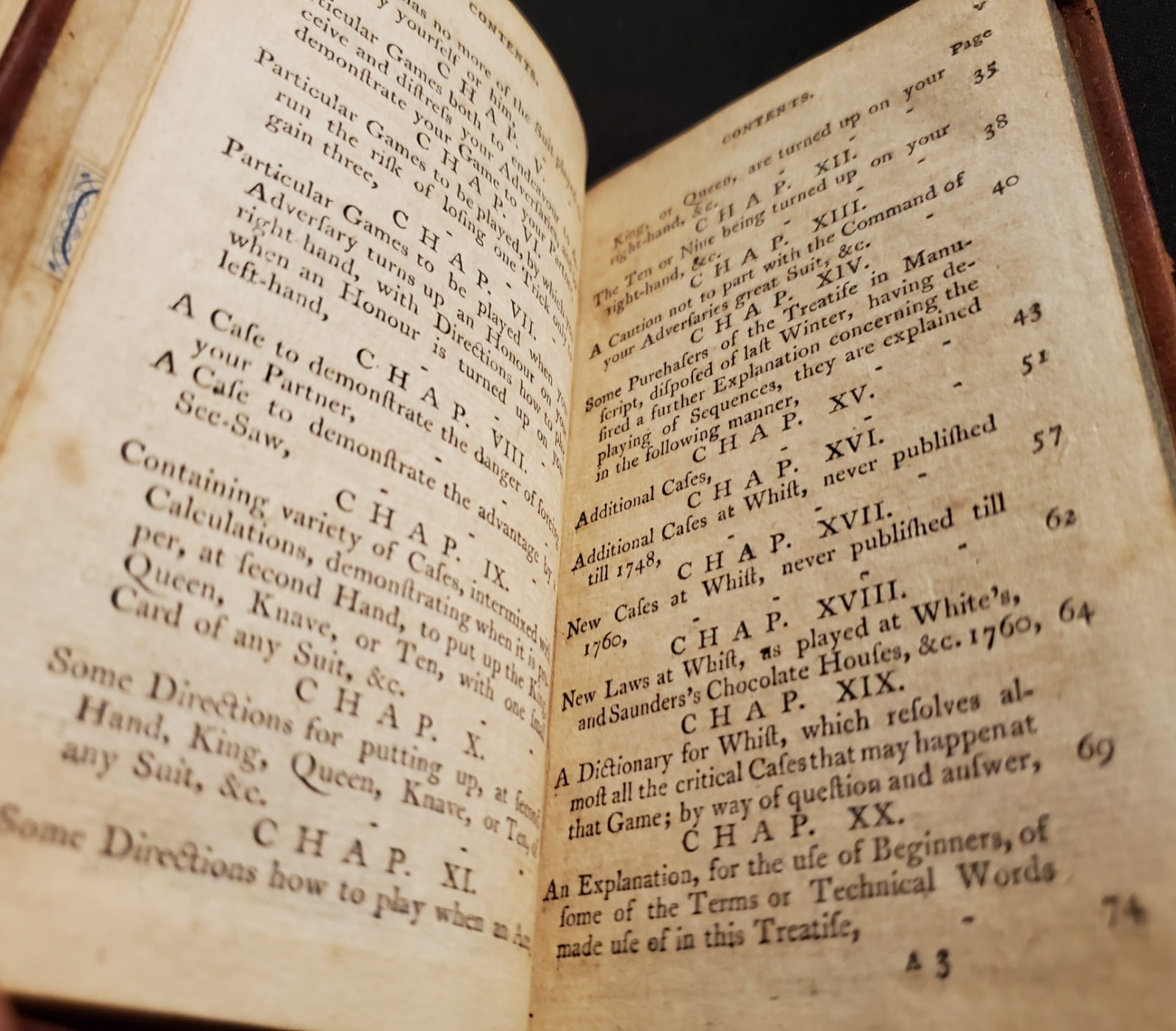 1700’s RARE BOOK Mr. Hoyle’s Games of Whist, Quadrille, Piquet Chess Back-Gammon